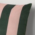 IKEA IDGRAN Наволочка, полоски / розово-зеленый, 50x50 см 80580241 805.802.41