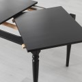 IKEA INGATORP ИНГАТОРП / DANDERYD ДАНДЕРИД Стол и 4 стула, черный / Vissle серый, 155/215 см 79483967 | 794.839.67