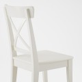 IKEA INGATORP ИНГАТОРП / INGOLF ИНГОЛЬФ Стол и 6 стульев, белый / белый, 155/215 см 19296884 192.968.84