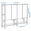 IKEA IVAR 2 секции / полки / шкаф, сосна, 174x30x124 см 39403821 | 394.038.21