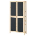 IKEA IVAR Стеллаж с дверями, сосна / фетр, 89x30x179 см 89507859 895.078.59