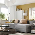 IKEA JÄTTEBO 4, 5-местный модульный диван с козеткой, правосторонний / Tonerud серый 79471403 794.714.03