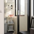 IKEA JOSTEIN Стеллаж, для дома / улицы белый металл, 41х40х180 см 09437200 094.372.00