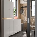 IKEA JOSTEIN Стеллаж с дверями, для дома / улицы белый, 182х44х180 см 39437294 394.372.94