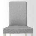 IKEA NORBERG НОРБЕРГ / KÄTTIL КЭТТИЛ Стол и 2 стула, белый / Knisa светло-серый, 74 см 59428769 | 594.287.69