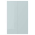 IKEA KALLARP КАЛЛАРП Дверцы для напольного углового шкафа, глянцевый светло-серо-голубой, 25x80 см 30520155 | 305.201.55