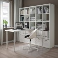 IKEA KALLAX КАЛЛАКС / LAGKAPTEN ЛАГКАПТЕН Письменный стол, белый, 182х159х182 см 59481653 | 594.816.53