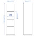 IKEA KALLAX КАЛЛАКС / LACK ЛАКК Шкаф с 2 полками, белый, 266x39x147 cм 89398676 | 893.986.76