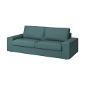 IKEA KIVIK КИВИК 3-местный диван, Kelinge серо-бирюзовый 39443049 394.430.49
