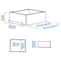 IKEA KOMPLEMENT КОМПЛИМЕНТ Ящик с фронтальной панелью, белый, 50x35 cм 80446592 | 804.465.92
