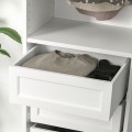 IKEA KOMPLEMENT КОМПЛИМЕНТ Ящик с фронтальной панелью, белый, 50x35 cм 80446592 | 804.465.92