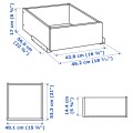 IKEA KOMPLEMENT КОМПЛИМЕНТ Ящик с фронтальной панелью, белый, 50x58 см 70446601 704.466.01
