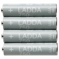 IKEA LADDA ЛАДДА Аккумуляторная батарейка, HR03 ААА 1,2 В, 750 мА/год 90509819 905.098.19