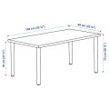 IKEA LAGKAPTEN ЛАГКАПТЕН / ADILS АДИЛЬС Письменный стол, белый / темно-серый, 140x60 см 29417159 294.171.59