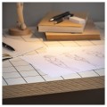 IKEA LAGKAPTEN ЛАГКАПТЕН / OLOV ОЛОВ Письменный стол, белый антрацит / черный, 120x60 см 89508420 | 895.084.20