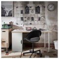 IKEA LAGKAPTEN ЛАГКАПТЕН / ALEX АЛЕКС Письменный стол, белый / антрацит 19521651 195.216.51