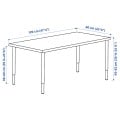 IKEA MITTCIRKEL / OLOV Письменный стол, яркий сосновый/белый эффект, 120x60 см 99508684 995.086.84