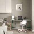 IKEA LAGKAPTEN ЛАГКАПТЕН / TILLSLAG ТИЛЛЬСЛАГ Письменный стол, белый / зеленый, 140x60 см 49478321 494.783.21