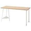IKEA LAGKAPTEN ЛАГКАПТЕН / TILLSLAG ТИЛЛЬСЛАГ Письменный стол, под беленый дуб / белый, 140x60 см 49417295 494.172.95
