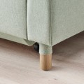 IKEA LANDSKRONA Раскладной диван 3-местный, Gunnared светло-зеленый / дерево 79491284 794.912.84