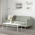 IKEA LANDSKRONA ЛАНДСКРУНА 3-местный диван, Gunnared светло-зеленый / металл 49270321 | 492.703.21
