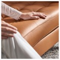 IKEA LANDSKRONA Раскладной диван 3-местный, Grann / Bomstad золотисто-коричневый / дерево 09491268 | 094.912.68
