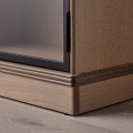 IKEA LANESUND Шкаф-витрина, серо-коричневый, 121x37x152 см 80466556 | 804.665.56