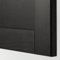 IKEA METOD МЕТОД / MAXIMERA МАКСИМЕРА Наполный шкаф с проволочными корзинами / ящиком / дверью, белый / Lerhyttan черная морилка, 60x60 см 39468515 394.685.15