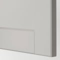 IKEA METOD МЕТОД Навесной шкаф с полками / 2 дверцы, белый / Lerhyttan светло-серый, 40x100 см 79455530 | 794.555.30