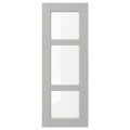 IKEA LERHYTTAN ЛЕРХЮТТАН Стеклянная дверь, светло-серый, 30x80 см 00461510 004.615.10