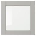 IKEA LERHYTTAN ЛЕРХЮТТАН Стеклянная дверь, светло-серый, 40x40 см 60461512 604.615.12