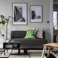 IKEA LILLEHEM 2-местный модуль, Gunnared/темно-серый дерево 79536008 | 795.360.08