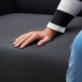 IKEA LINANÄS ЛИНАНЕС 3-местный диван, с шезлонгом / Vissle темно-серый 90512242 | 905.122.42