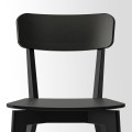IKEA LISABO ЛИСАБО / LISABO ЛИСАБО Стол и 4 стула, черный / черный, 140x78 см 19385535 193.855.35