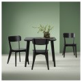 IKEA LISABO Стол, черный, 88x78 см 60563780 605.637.80