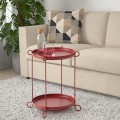 IKEA LIVELYCKE Стол сервировочный, красный, 50 см 70564010 705.640.10