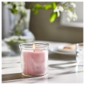 IKEA LUGNARE Ароматическая свеча в стекле, жасмин / розовый, 40 годин 30502383 | 305.023.83