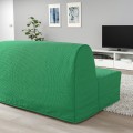 IKEA LYCKSELE LÖVÅS ЛИКСЕЛЕ ЛЁВОС 2-местный диван-кровать, Vansbro ярко-зеленый 39387128 393.871.28
