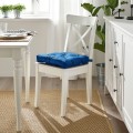 IKEA MALINDA МАЛИНДА Подушка на стул, темно-синий, 40/35x38x7 см 40522192 405.221.92