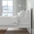 IKEA MALM Кровать с матрасом, белый / Valevåg средней жесткости, 90x200 см 99544639 | 995.446.39