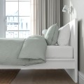 IKEA MALM МАЛЬМ Кровать двуспальная, высокий, белый / Lönset, 180x200 см 79019087 790.190.87