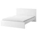 IKEA MALM Кровать с матрасом, белый / Åbygda средней жесткости, 140x200 см 39544717 | 395.447.17