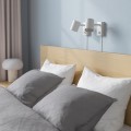 IKEA MALM МАЛЬМ Кровать двуспальная, высокий, дубовый шпон беленый, 140x200 см 00263100 002.631.00
