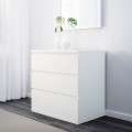 IKEA MALM МАЛЬМ Мебель для спальни, комплект 2 шт., белый 29483413 294.834.13