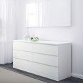 IKEA MALM МАЛЬМ Набор мебели для спальни 4 шт, белый, 160x200 см 99495158 | 994.951.58