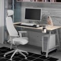 IKEA UTESPELARE / MATCHSPEL Геймерский стол и стул, имитация пепла / светло-серый 79537381 | 795.373.81