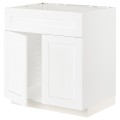 IKEA METOD МЕТОД Напольн шкаф под мойку, белый Enköping / белый имитация дерева, 80x60 см 99473383 994.733.83