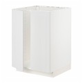 IKEA METOD МЕТОД Напольный шкаф для мойки, белый / Stensund белый, 60x60 см 39456310 394.563.10