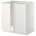 IKEA METOD МЕТОД Напольный шкаф для мойки, белый / Veddinge белый, 80x60 см 99456430 994.564.30