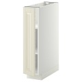 IKEA METOD МЕТОД Напольный шкаф с полками, белый / Bodbyn кремовый, 20x60 см 29457367 294.573.67
